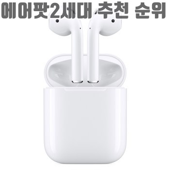 Apple 에어팟 2세대 유선 충전 모델, MV7N2KH/A이미지 입니다.