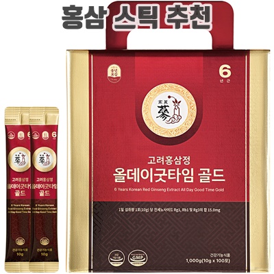 1.풍년보감 6년근 고려홍삼정 올데이굿타임 골드 진세노사이드 15mg 홍삼스틱 100포, 1000g, 1개_이미지(imge)입니다.